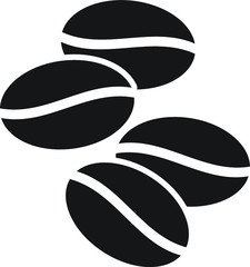 Coffee grains vector icon