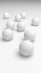 White abstract background. Lowpoly backdrop. Crumpled paper. 3D illustration