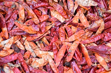 Organic Dried red chillies or red peppers