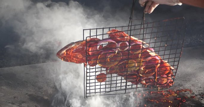 pescado a la parrilla