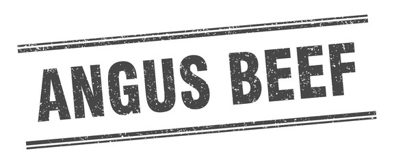 angus beef stamp. angus beef label. square grunge sign