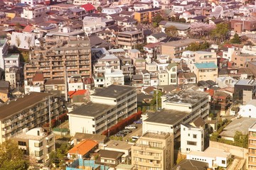 Fototapeta premium Tokyo. Filtered image style.