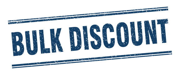 bulk discount stamp. bulk discount label. square grunge sign