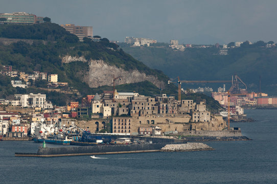 Old town Pozzuoli in Campagna, Italy