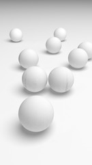 White abstract background. Lowpoly backdrop. Crumpled paper. 3D illustration