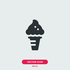 Ice cream vector icon illustration. Ui/Ux. Premium quality.