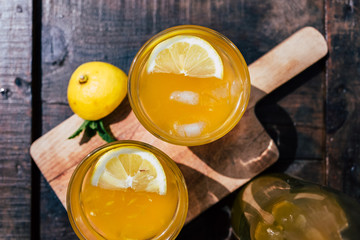 Citronnade fraiche fait maison - Boisson rafraichissante et hydratante