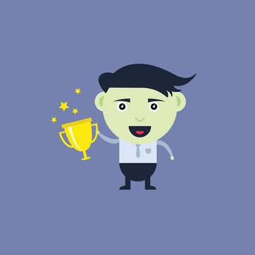 cute businessman vector cartoon design