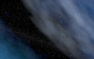 Colorful and beautiful space background. Outer space. Starry outer space texture. 3D illustration