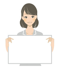 スーツを来た社会人女性のイラスト