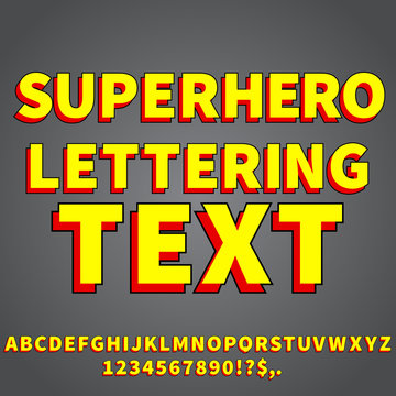 superman alphabet font