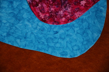 fondo abstracto con texturas en color azul sobre papel
