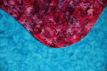 fondo abstracto con texturas en color azul sobre papel