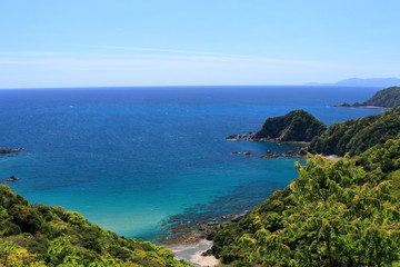 横浪黒潮ライン　帷子崎からの景観（高知県）