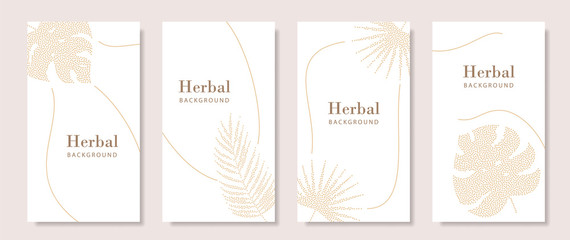 Gold colored template for social media story