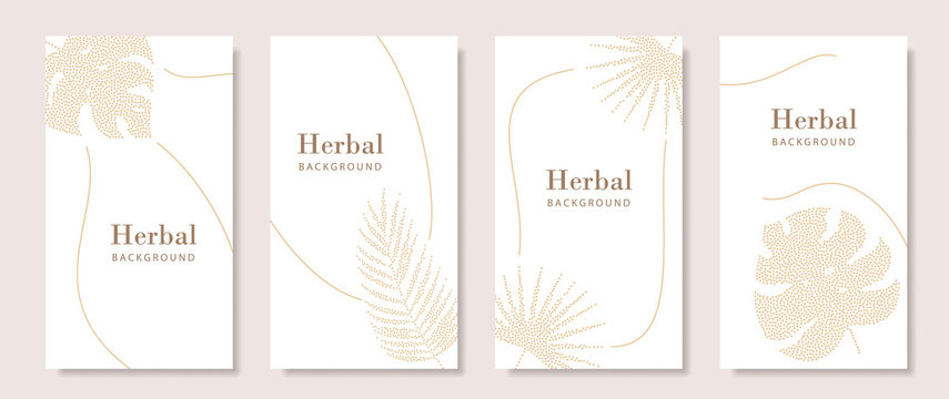 Gold colored template for social media story