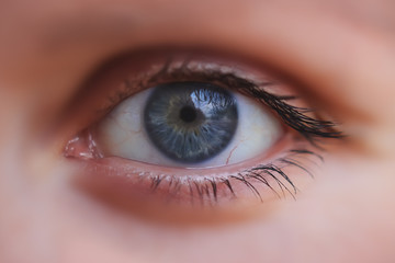 Fototapeta premium Human female eye close up.