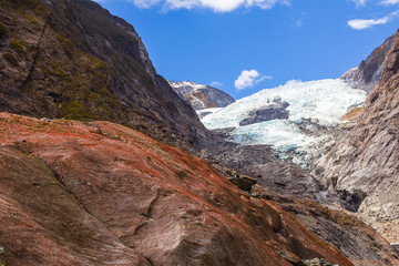 Glacier View of Franz Josef in New Zealand