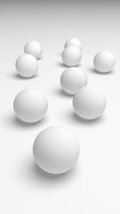 White abstract background. Lowpoly backdrop. Crumpled paper. 3D illustration