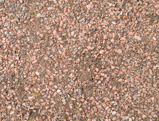 Ground with granite stone earth texture. Natural earth material.