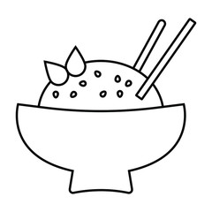 rice icon vector from china collection 