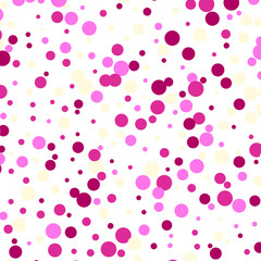 Festive colorful round confetti background. Vector illustration for the design of holidays, cards, posters, sites, carnivals, birthdays and children s parties. pink balls. eps 10