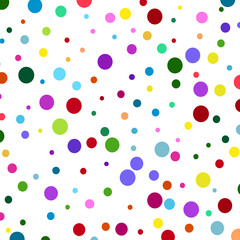 Festive colorful round confetti background. Vector illustration for the design of holidays, cards, posters, sites, carnivals, birthdays and children s parties. eps 10