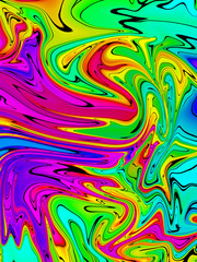 Fototapeta premium Set of abstract graphic elements. Dynamic color shapes and lines. Gradient banners with flowing liquid forms. Template for design flyer or presentation. many different bright colors.