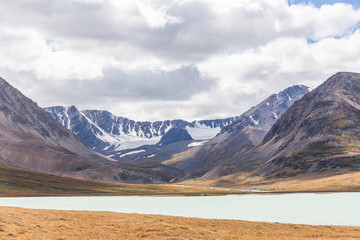 Mongolia landscape. Altai Tavan Bogd National Park in Bayar-Ulgii