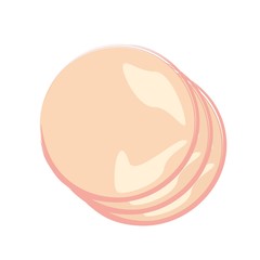 スライスハムのイラスト
