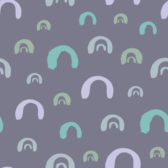 Painted lines in curved shapes. Vector repeat pattern. Great for home decor, wrapping, scrapbooking, wallpaper, gift, kids, apparel. 