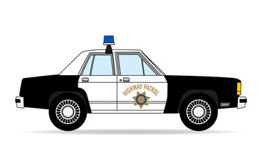 Amerikanisches Polizeiauto 70er Jahre