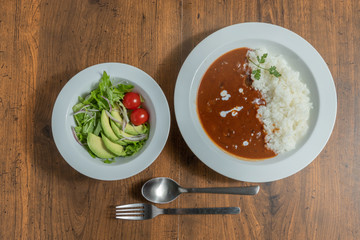 ハッシュドビーフ　Hashed beef with Rice British cuisine