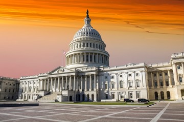 Obraz premium Washington DC, US Capitol Building 