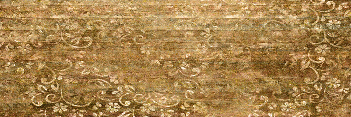 Wall Decor for interior home decoration, Ceramic Tile Design. it can be used for ceramic tile, wallpaper, linoleum, backdrop, coverpage, poster, textile, web page background -  Illustration