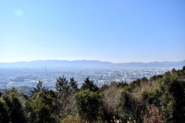 伏見稲荷大社から眺める京都の景色