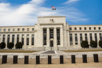 Fototapeta na wymiar headquarters of the Federal Reserve in Washington, DC, USA, FED 