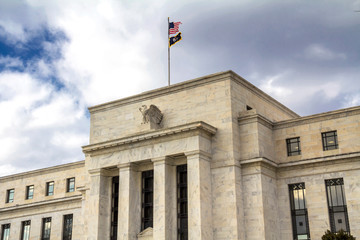 Fototapeta na wymiar headquarters of the Federal Reserve in Washington, DC, USA, FED 