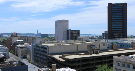 Downtown New Haven, Connecticut, United States - obrazy, fototapety, plakaty