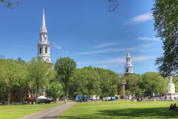 View of downtown New Haven, Connecticut, United States - obrazy, fototapety, plakaty