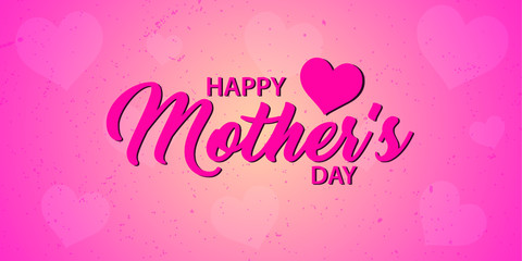 Fototapeta na wymiar Happy Mother's Day Greeting Heart background