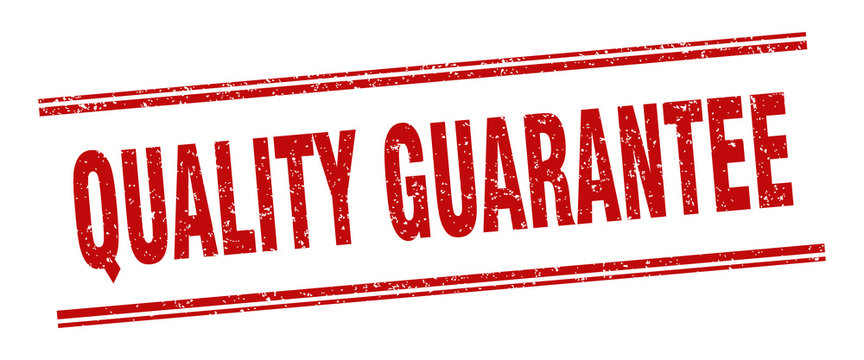 Quality Guarantee Stamp. Quality Guarantee Label. Square Grunge Sign