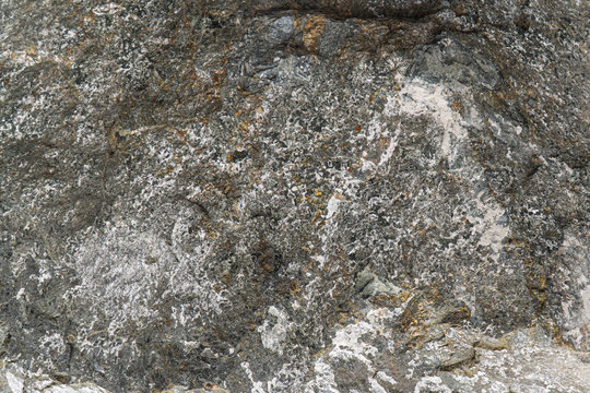 Sulphide Copper Nickel Ore Texture Close-up. Mineral Stone Surface Background.
