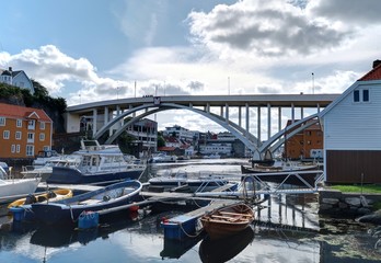 Haugesund, ville portuaire en Norvège