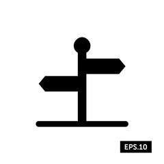 Signpost Icon, Pointing Board Sign/Symbol Vector