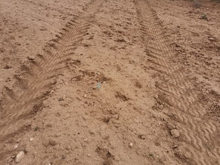 Huellas de tractor