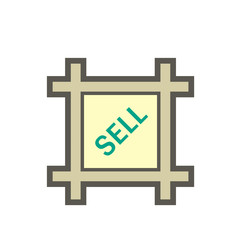 Land for sell vector icon design.