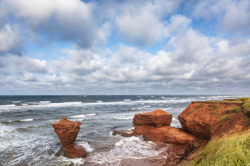 Teacup rock of Prince Edward Island.