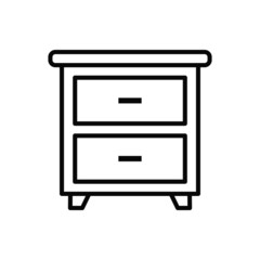 vector illustration of bedside icon