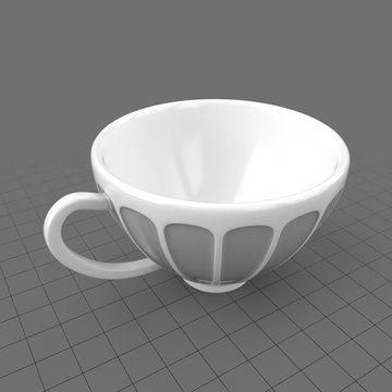 Embossed coffee mug